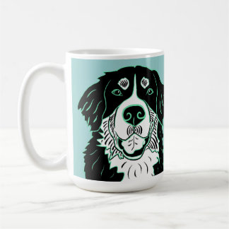 Taza de café de perro de montaña de Berna