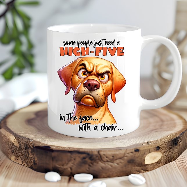 Taza de café de perro divertido humor de cachorro  (Subido por el creador)