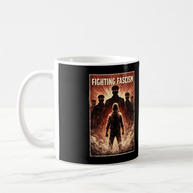 Taza De Café De pie contra la oscuridad (Izquierda)
