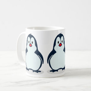 Taza de café de pingüino de invierno acogedor Cute