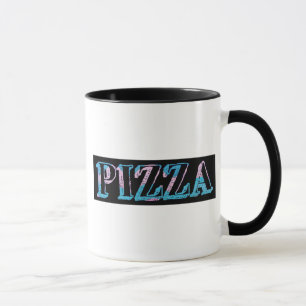 Taza de café de pizza