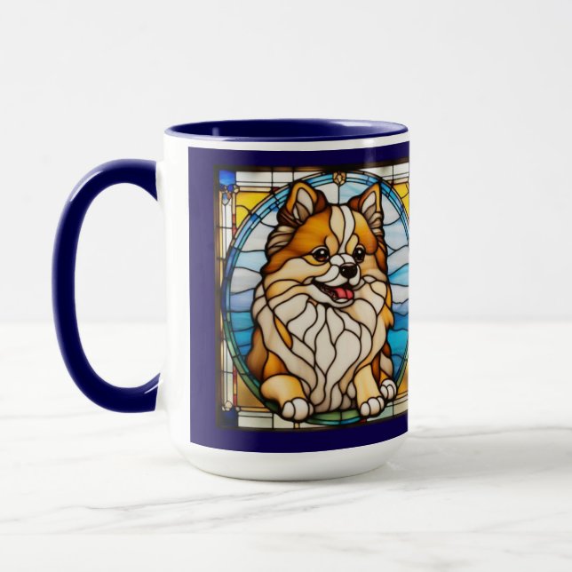 Taza de café de Pomerania linda (Izquierda)