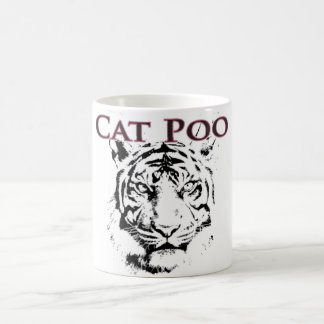 Taza de café de Poo del gato