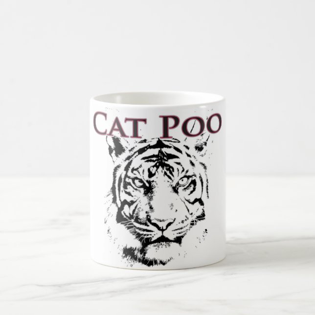 Taza de café de Poo del gato (Centro)