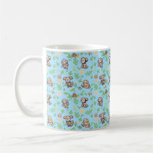 Taza de café de Poodle Regalo floral de primavera 