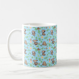 Taza de café de Poodle Regalo floral de primavera