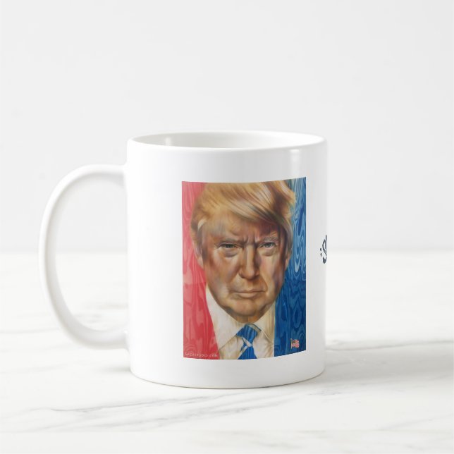 Taza de café de presidente Trump (Izquierda)