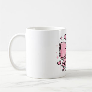 Taza de café de pulpo rosa lindo – adorable criatu