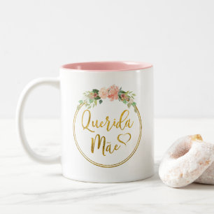 Taza de café de Querida Mãe - portugués