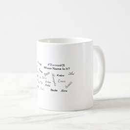 Taza De Café ¿De Quién Se Llama? Mugs con nombres unisex