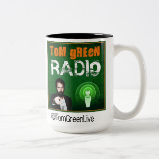 Taza de café de radio verde de Tom
