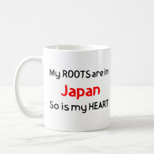 taza de café de raíces japonesas