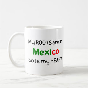 taza de café de raíces mexicanas