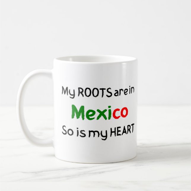 taza de café de raíces mexicanas (Izquierda)