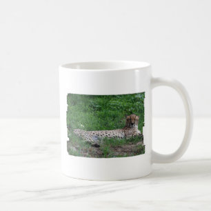 Taza de café de reclinación del guepardo