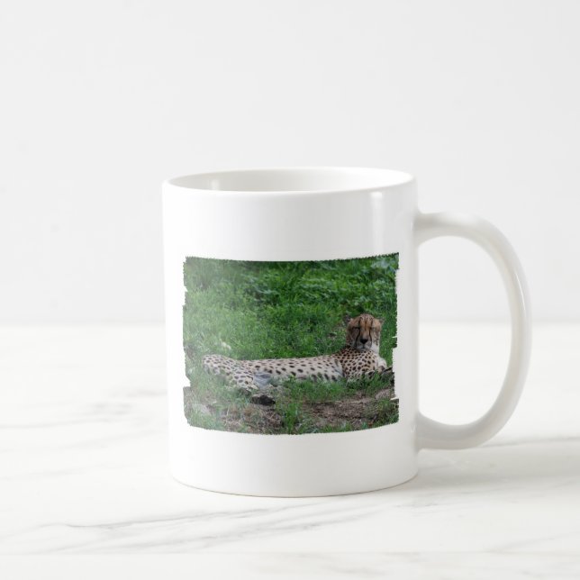 Taza de café de reclinación del guepardo (Derecha)