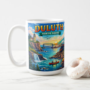 Taza de café de recuerdo de la costa norte de Dulu