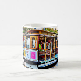 Taza de café de recuerdo del tranvía de San Franci