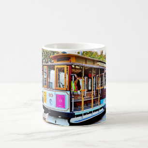 Taza de café de recuerdo del tranvía de San Franci