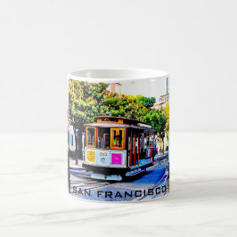 Taza de café de recuerdo del tranvía de San Franci