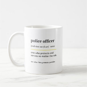 Taza de café de regalo divertida para oficial de p