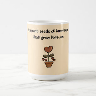 Taza de café de regalo para maestros