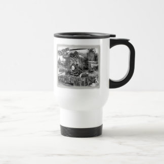 Taza de café de registración del viaje