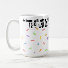 Taza de café de risa feliz linda
