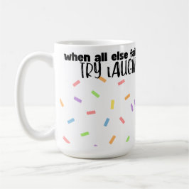 Taza de café de risa feliz linda 