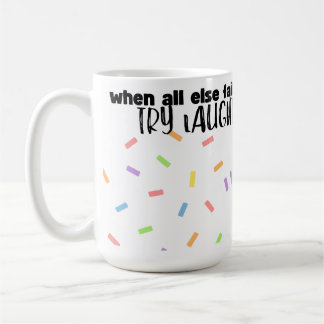 Taza de café de risa feliz linda