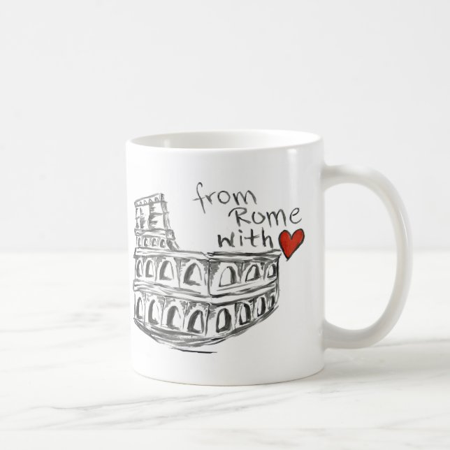 Taza De Café De Roma con amor (Derecha)