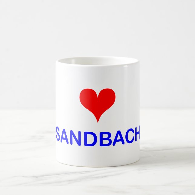 Taza de café de Sandbach del amor (Centro)