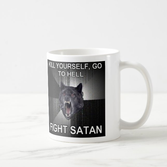 Taza de café de Satan de la lucha (Derecha)