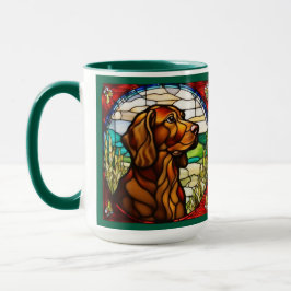 Taza de café de Setter Irlandés lindo