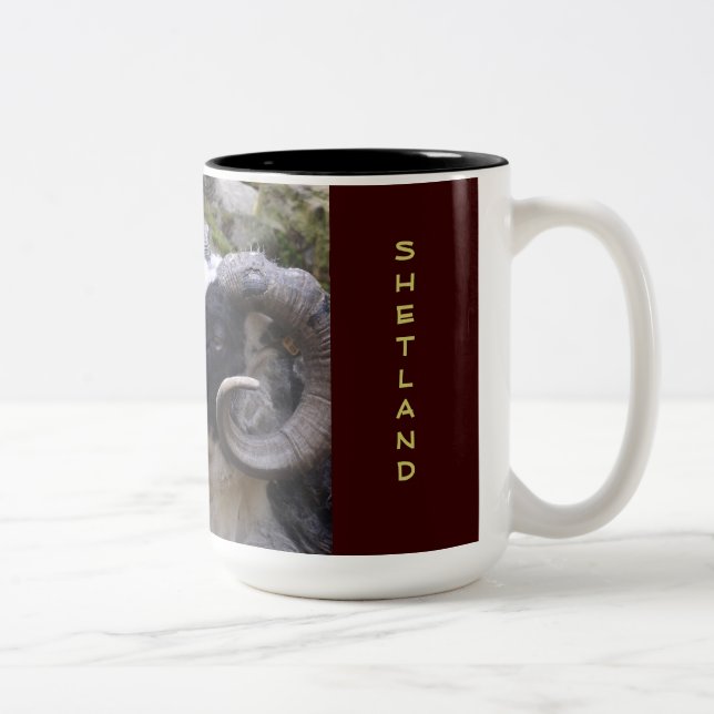 TAZA DE CAFÉ DE SHETLAND RAM - TEJEDOR IDEAL (Derecha)