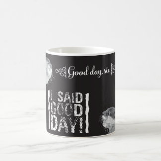 Taza de café de sir Otter del buen día