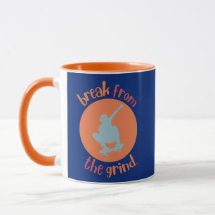 Taza de café de skateboarding