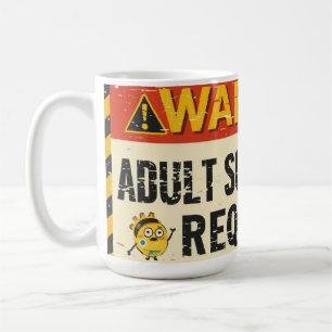 Taza de café de supervisión de adultos