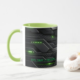 Taza de café de tecnología de carbono Cyberpunk pa