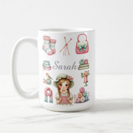 Taza de café de tejer elegante