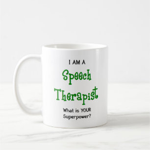 taza de café de terapeuta de habla