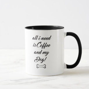 Taza de café de Terrier de rata del dibujo animad