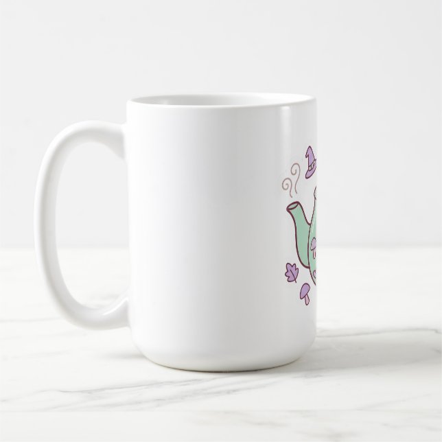 Taza de café de tetera Pastel Kawaii Witch's Brew (Izquierda)