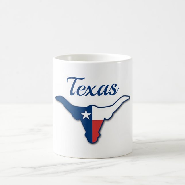 taza de café de Texas longhorn (Centro)