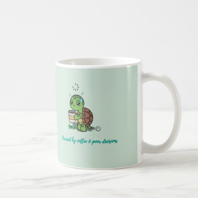 Taza de café de tortuga linda (Derecha)