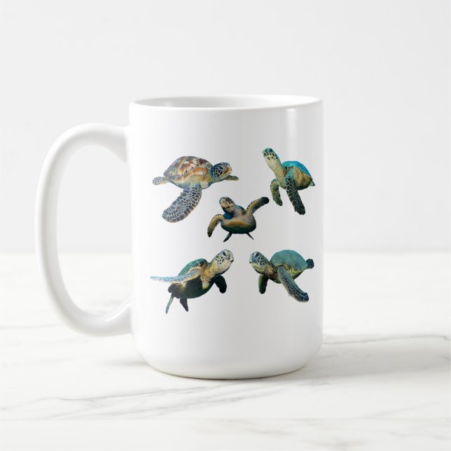 Taza de café de tortuga marina (Izquierda)