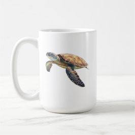 Taza de café de tortuga marina
