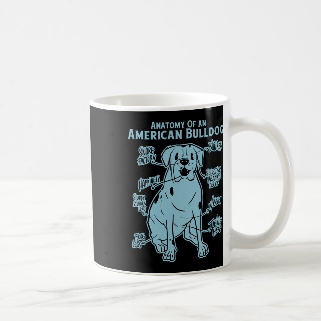 Taza De Café De Un Bulldog Americano (Derecha)
