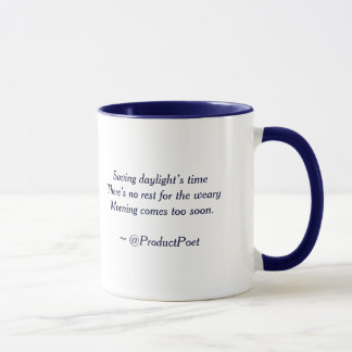 Taza de café "de un Haiku de la mañana"