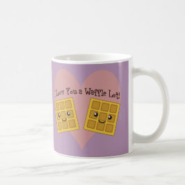 Taza De Café De un Kawaii te amo galletas lindas de la porción